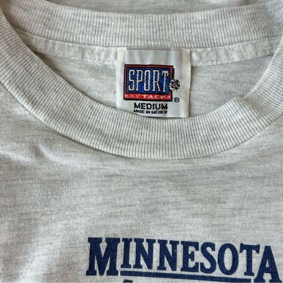 Minnesota TWINS Kirby Puckett Gray T Shirt Vintage 1997 Size Medium - Picture 4 of 12